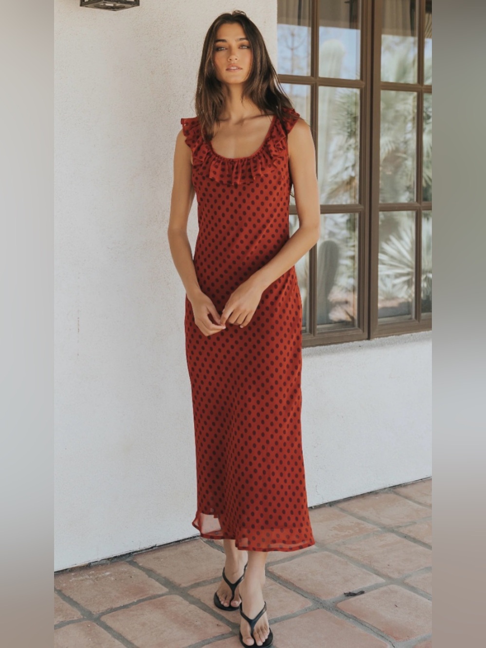 Lanie Polka Dot Dress from Bohme